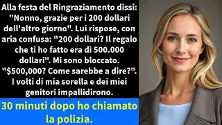 Alla festa del Ringraziamento dissi: 