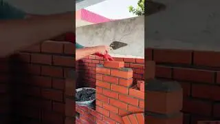 Satisfying Bricklaying #asmrconstruction #bricklaying #satisfying