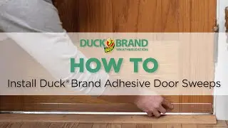How to Install Duck&reg; Brand Adhesive Door Sweeps