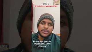 DAY -5 OF PYTHON LEARNING SERIES IN 30 DAYS 👍 #coding #learnpython #pythonlearning #viral