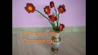 How to make flowers from Coconut cap? #crafts #craft #lockdowncraft #artoutofwaste