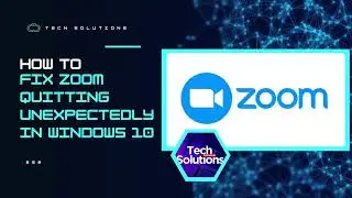 FIX:  Zoom Keeps Quitting Unexpectedly! (Windows)