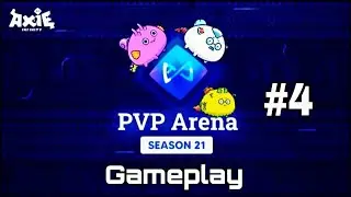 Semi Shrimpinator Season 21 Gameplay | #4  | Reptile Aqua Plant | Axie Infinity