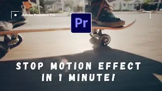 Create Stop Motion Effect in Premiere Pro FAST | Easy Tutorial