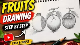 How to draw fruits drawing @RafatSuperart #beginnerarttips #pencilart #artforbeginners 