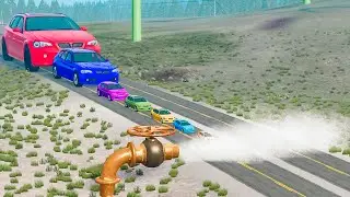 Big & Small Cars vs High Pressure Water - BeamNG OMDs