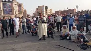 فن الحلقه بمدينة وجدة حكايه الوليدين // الشيخ علال الوجدي