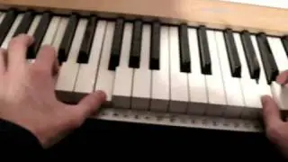 How to play Moonlight Shadow on Piano - Tutorial