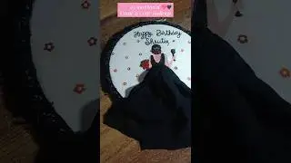 93/100 Days of Create & Craft challenge ✅ #diy Birthday hoop #art #shorts #love 💖🖤 @CreateForLess.