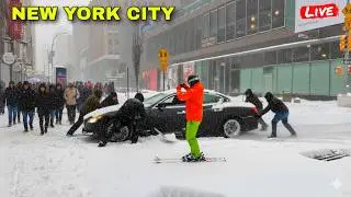 IRL Aftermath Of New York City Biggest Blizzard & Snow Storm In Manhattan (23rd February 2026)