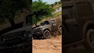 Thar climbing 55 degree Angle. #stunt #4x4 #adventure #thar #jump #tharlover #mahindra #offroad
