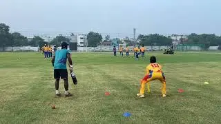 Ground fielding and quick-release drills🔥🔥! #fielding #directhit #fieldingpractice #runout #cricket 
