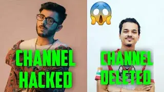 Carryminati channel get hack and 8bit thug channel got deleted
