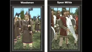 Medieval II: Total War 1vs1: Spear Militia vs Woodsmen