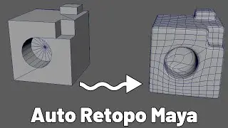 Automatic retopology/ Remesh in Autodesk Maya