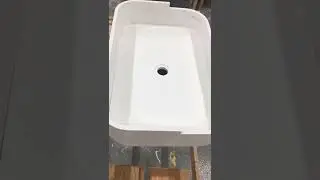 Is anyone wondering how to make such small pieces of Corian into a sink without any gaps?