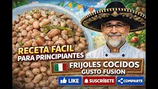 Frijoles Cocidos Tradicionales | Receta para principiantes | F&aacute;cil y Econ&oacute;mica 🍲 | GUSTO FUSI&Oacute;N