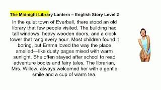 The Midnight Library Lantern &ndash; English Story Level 2