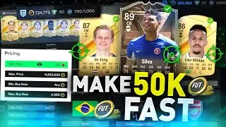 Make 50K in UNDER an HOUR!! *BEST SNIPING & TRADING METHOD* #FC24