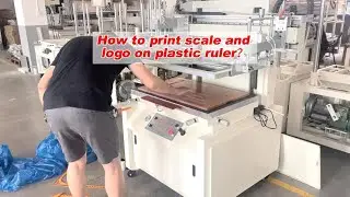 How to print scale and logo on plastic rulers?
