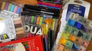 my favorite art materials | art haul 2021