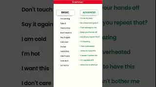 Basic vs Advanced English Expressions | Speak Like a Native Speaker! 🗣️✨