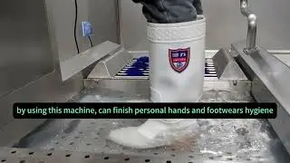 Channel-type integrated hygiene station for food factory