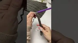 Ponto em croch&ecirc; 🧶 cachecol em croch&ecirc; #tutorialcroche #crochet