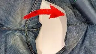 Don&rsquo;t Throw Away Your Ripped Jeans! Fix Them Like New with This Simple Trick! Jeans Repair Tutorial