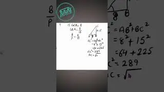 NCERT X Ex  8.1 Q4 Given 15 cot A = 8, find sin A and sec A