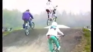 Deuxième manche du championnat d'Europe Superclass de BMX 1991 à Grandson