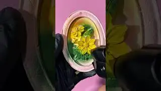 Airbrush Art:Sunflower on plaster #art #drawing #airbrush #coloring