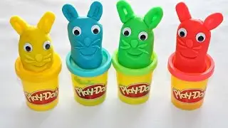 Пластилин Play Doh   Учим цвета и находим сюрпризы Hello Kitty