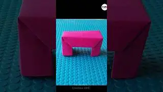 How To Make a Paper Table / Easy Origami Table Making / Paper Furniture #youtubeshorts #shorts