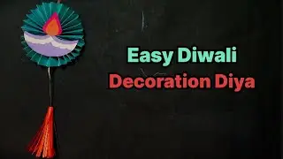 Easy Paper Diya Crafts For Diwali Decoration Tutorial | Easy crafts with eknoor