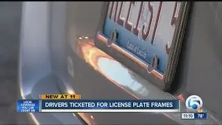 License plate frame could get you a ticket of over $100, drivers cited