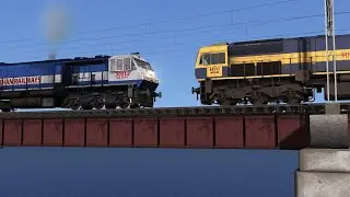 Epic WDP4 Rescue Gone Wrong! WDG4D Derailment at Sabarmati Bridge | Train Simulator 2025
