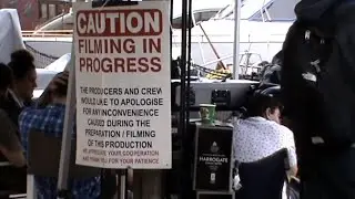 Filming a scene of Lucky Man.