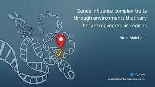 Genes influence complex traits through environments that vary between geographic regions