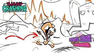 GIR ON FIRE || Invader ZIM Lost and Found STORYBOARD