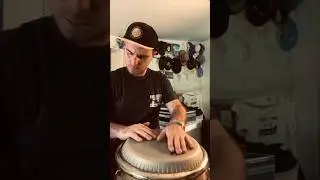 Congas warm up with 6/8 short roll !!! 🥁 #shorts
