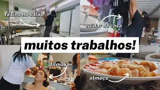 MINHA ROTINA COM MUITOS TRABALHOS: TRABALHO CLT NA COZINHA, FILMAKER/STORYMAKER E DONA DE CASA ✨💖