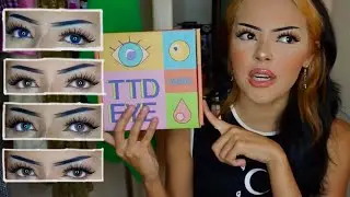 Trying out colored contacts on dark brown eyes! | (TTD Eye Contact Review)