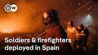 Spanish authorities continue to battle huge ongoing wildfires | DW News