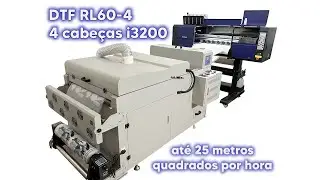 Impressora DTF Industrial com 4 cabe&ccedil;as i3200 - Muito R&aacute;pida - Alta Produ&ccedil;&atilde;o