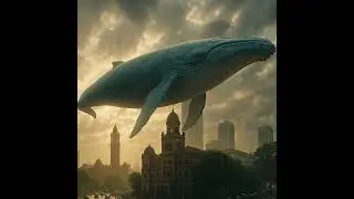 A Whale Above Mumbai? :whale2::sparkles: | Cinematic AI Fantasy Scene  #aigenerated