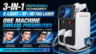 (LM-05) 3 in 1 ND yag laser radiofrequency IPL hair removal machine