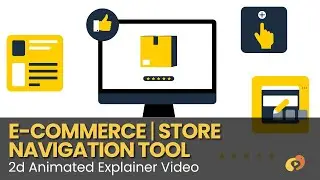 Optimize E-commerce: 2D Animated Explainer - Compass Navigation Shopify App - Store Navigation Tool