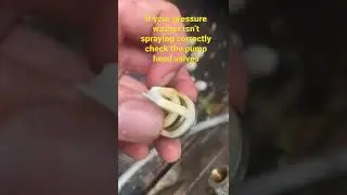 ￼Fixing a pressure washer sputtering water, changing pump valves, Honda GX690. 8 GPM. #short