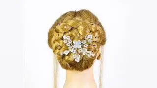 Elegant Bridal Bun Hairstyle with Braids | Wedding Hairstyle Tutorial